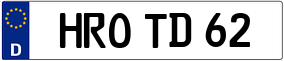 Trailer License Plate